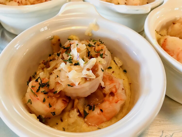 Honey Garlic Shrimp and Red Temper Grits Recipe – Redhead Creamery