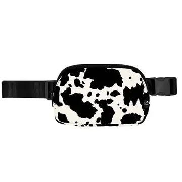 Cow print fanny pack sale