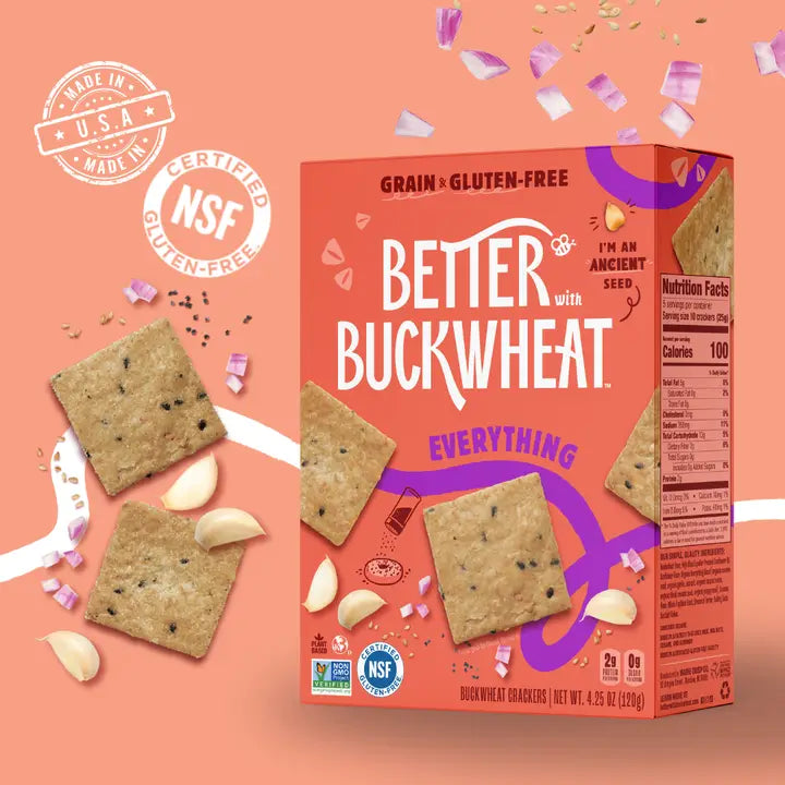 
                  
                    Better with Buckwheat Gluten Free Crackers
                  
                