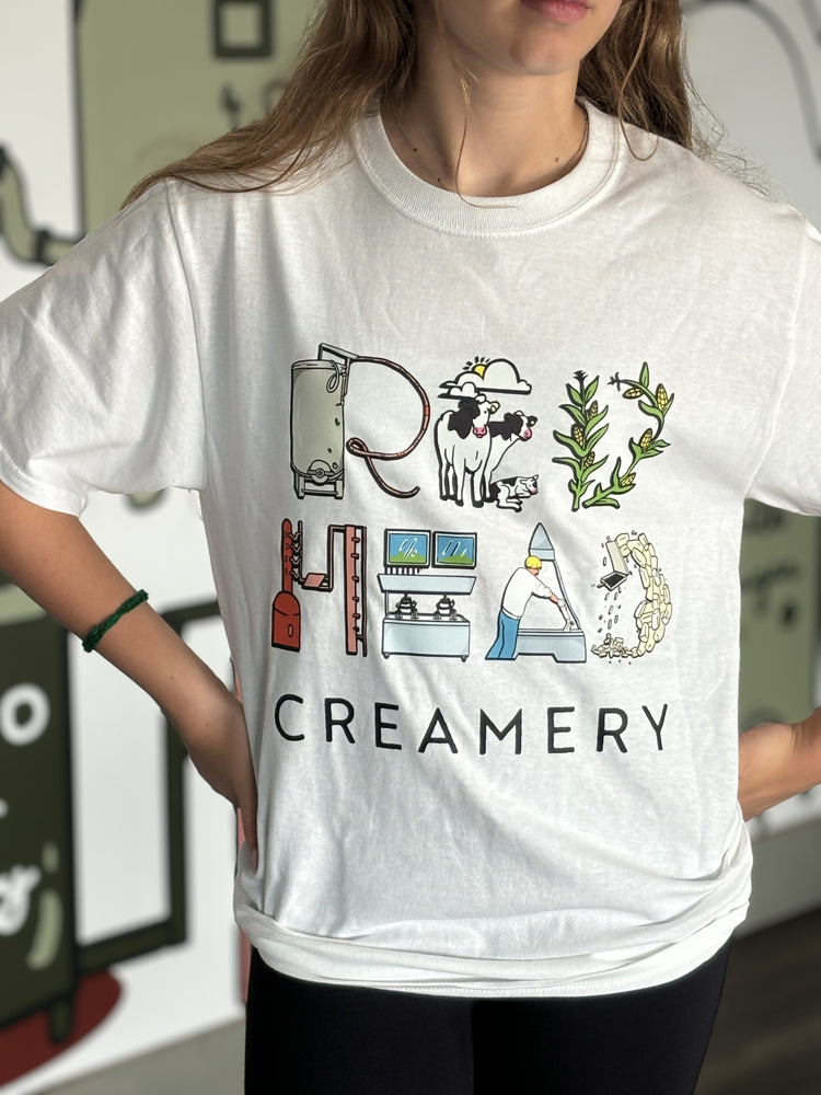 Redhead Wordy Illustration Tee