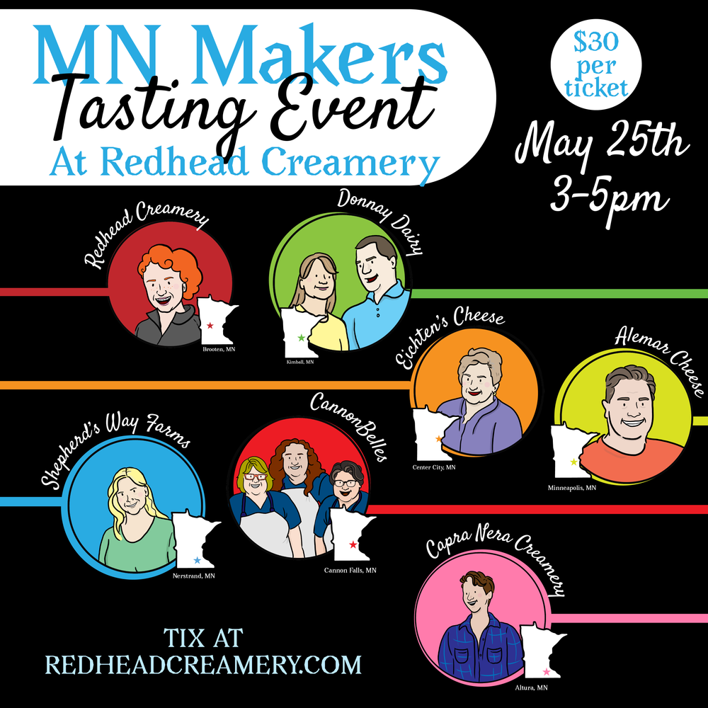 MN Makers Tasting Event at Redhead Creamery