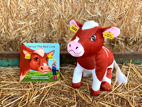 Clarice the Red Cow Book & Plush Set