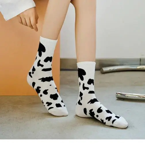 Cow Print Socks